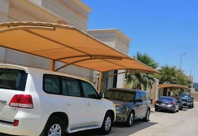 مظلات سيارات في مكة